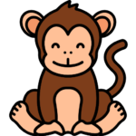 Un mono sentado
